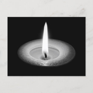 Door kaarslicht briefkaart