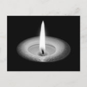 Door kaarslicht briefkaart (Voorkant)