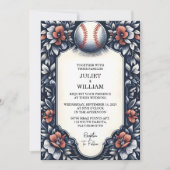 Door Kampioen Team Bal Veldhoogte Baseball Huwelij Kaart (Voorkant)