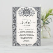 Door Keltische Nordic Fun middeleeuwse Scroll Vrij Kaart (Staand voorkant)