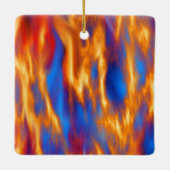 Door Kenneth Yoncich in brand gestoken Keramisch Ornament (Achterkant)