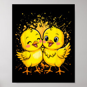 Door Kip Kuiken Boer Boerderij Meisje Poster