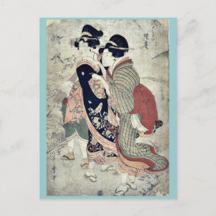 door Kitagawa, Utamaro Ukiyo-e. Briefkaart