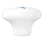 Door Knob Blauwe Blad Keramische Knop (Zijkant)