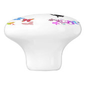 Door Knob Butterfly Keramische Knop (Zijkant)