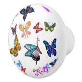 Door Knob Butterfly Keramische Knop (Rechts)