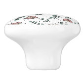Door Knob Floral  Keramische Knop (Zijkant)