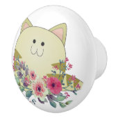 Door Knop Bloem Katten Kitten (Rechts)