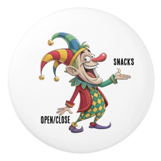Door Knop Clown Snacks Open/Sluiten (Voorkant)