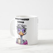 Door Koffie Aangedreven Menselijke Moeder Koffiemok (Voorkant links)