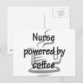 DOOR KOFFIE AANGEDRONGEN VERBRANDING BRIEFKAART (Voorkant / Achterkant)