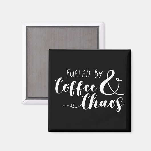 Door koffie en chaos gevoed magneet (Voorkant / Achterkant)