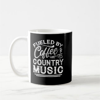 Door koffie en landmuziek gevoed koffiemok