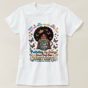 Door Koffie & Vrijheid Aangedreven Juneteenth T-sh T-shirt