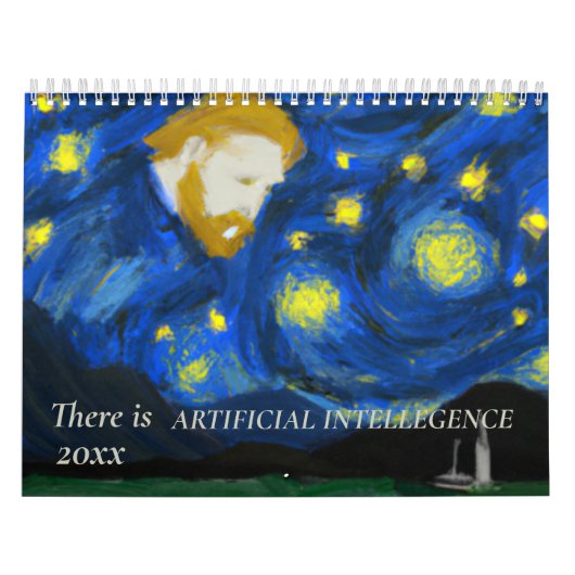 Door kunstmatige intelligentie gegenereerde kalend kalender (Hoes)