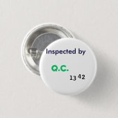 Door kwaliteitscontrole geïnspecteerd ronde button 3,2 cm (Voorkant /achterkant)