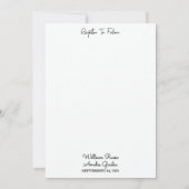 Door Lange Tule Regal Royal Glam Blush Roze Bruilo Kaart (Achterkant)