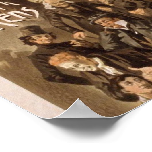 Door Londen met Dickens, 'Frank Oakes Roos' Poster (Hoek)