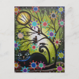 door Lori Everett_ Day of the Dead, Mexican, Black Briefkaart