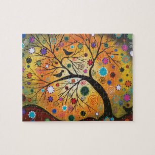 door Lori Everett_ Day of the Dead, Mexican, Puzzl Legpuzzel