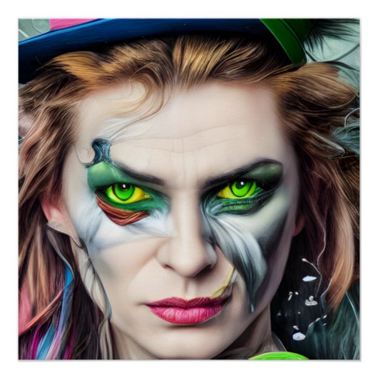 Door Mad Hatter AI gegenereerde kunst Perfect Poster (Voorkant)