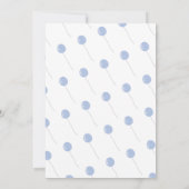 Door Mail Balloons en Birds Boy Baby shower Kaart (Achterkant)