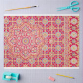 Door Marokko geïnspireerde roze en blauwe afdruk o Tissuepapier (Craft)