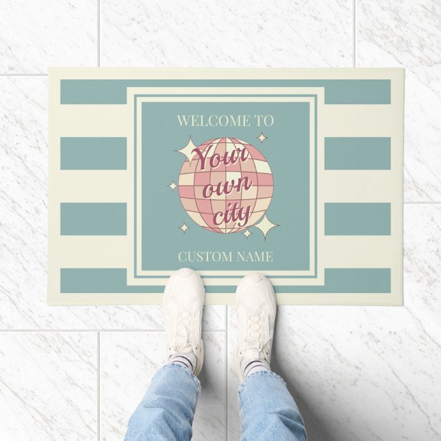 Door Mat aangepaste stadsnaam strandhuis (Creator heeft geüpload)