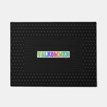 DOOR MAT WELKOM VALKOMMEN ZWEEDSE TAAL