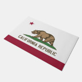 Door Mat with Flag of California State, USA (Schuin)