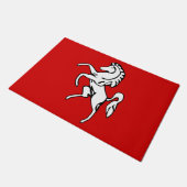 Door Mat with Flag of Kent County, England (Schuin)