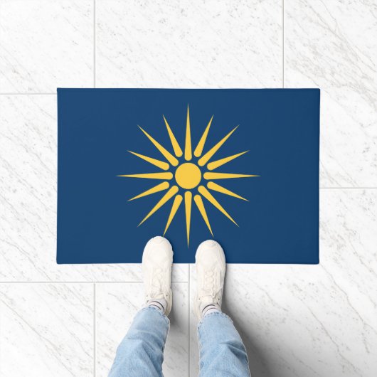Door Mat with Flag of Macedonia, Greece (Binnen)