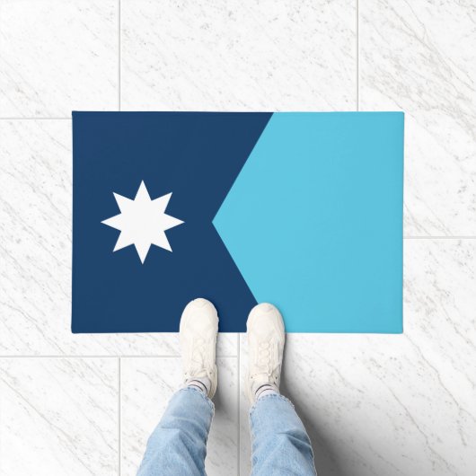 Door Mat with Flag of Minnesota, USA (Binnen)