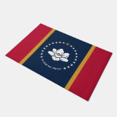 Door Mat with Flag of Mississippi State, USA (Schuin)