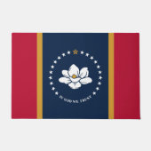 Door Mat with Flag of Mississippi State, USA (Voorkant)