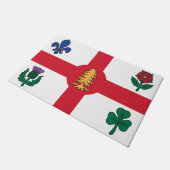 Door Mat with Flag of Montreal, Canada (Schuin)