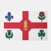 Door Mat with Flag of Montreal, Canada (Voorkant)