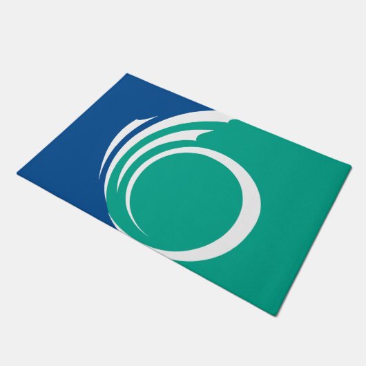 Door Mat with Flag of Ottawa, Canada (Schuin)