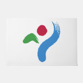 Door Mat with Flag of Seoul, South Korea (Voorkant)
