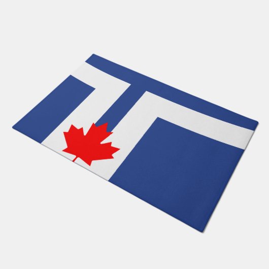 Door Mat with Flag of Toronto, Canada (Schuin)
