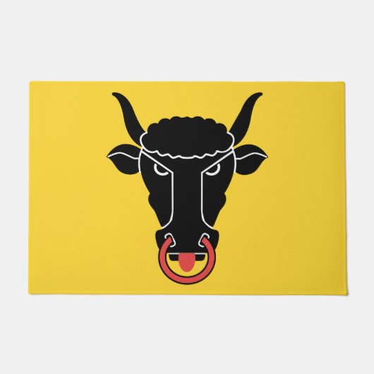 Door Mat with Flag of Uri canton, Switzerland (Voorkant)