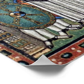 door Meister von San Vitale in Ravenna (beste kwal Poster (Hoek)