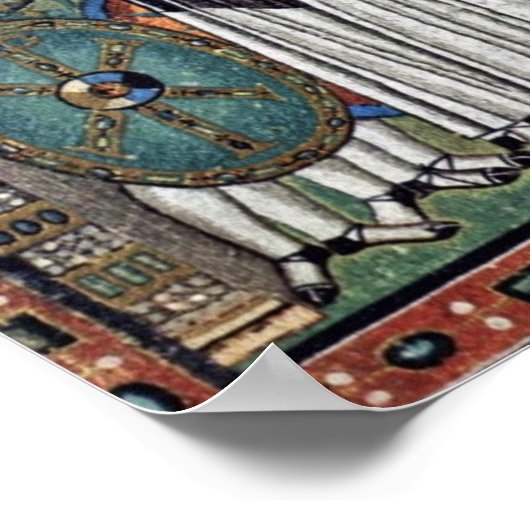 door Meister von San Vitale in Ravenna (beste kwal Poster (Hoek)