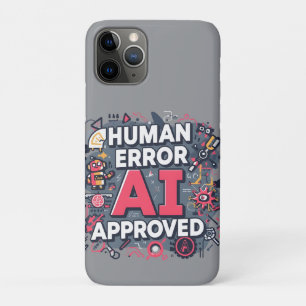 Door Menselijke Fout AI Goedgekeurde Digitale Kuns Case-Mate iPhone Case