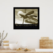 Door middel van vliegende zalen poster (Keuken)