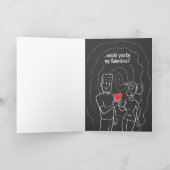 Door Mijn Afwisselend Heelal Valentijn Feestdagen Kaart (Binnen)