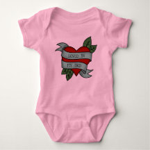 DOOR MIJN DAD VERZONDEN tattoo - Hart-sash