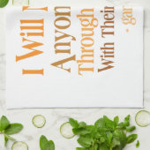 Door mijn gedachten Gandhi Theedoek (Gevouwen)