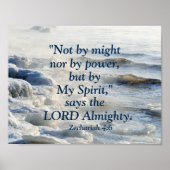 Door Mijn Geest, het Poster van de Golven van de S (Voorkant)