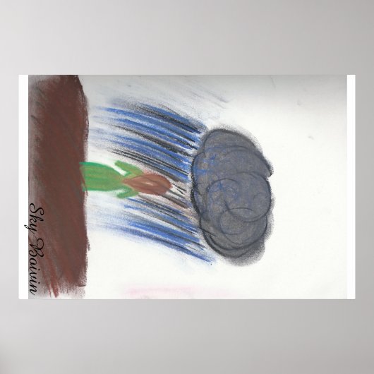 Door mijn stormen poster (Voorkant)